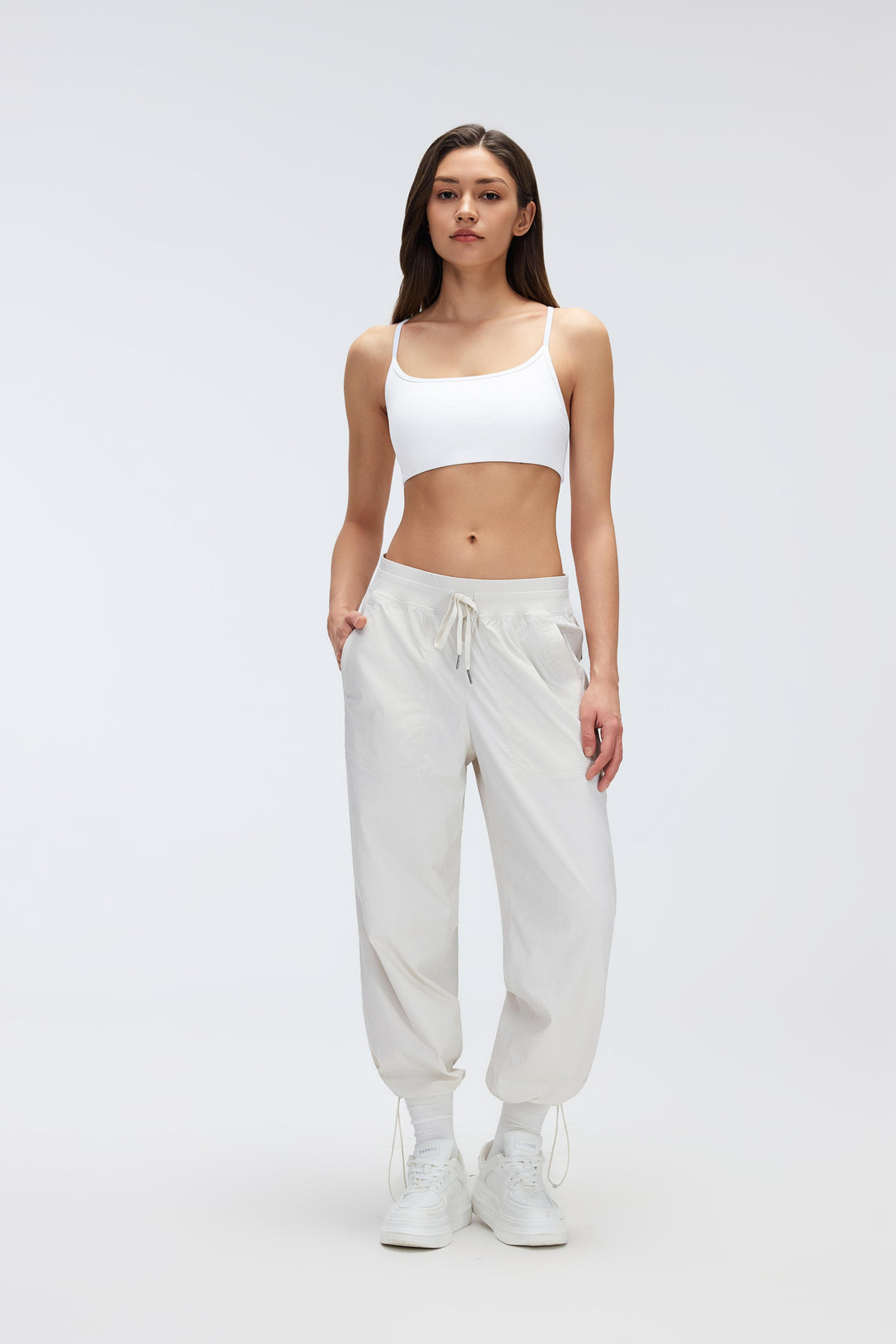 2-In-1 Wrinkle-Free, Cooling & Stretchable Tummy Control Swap Pants With 4 Pockets - For Petities