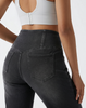 Cooling, Buttery Soft, Stretchy With Tummy Control Wide-Leg Snatch Jeans