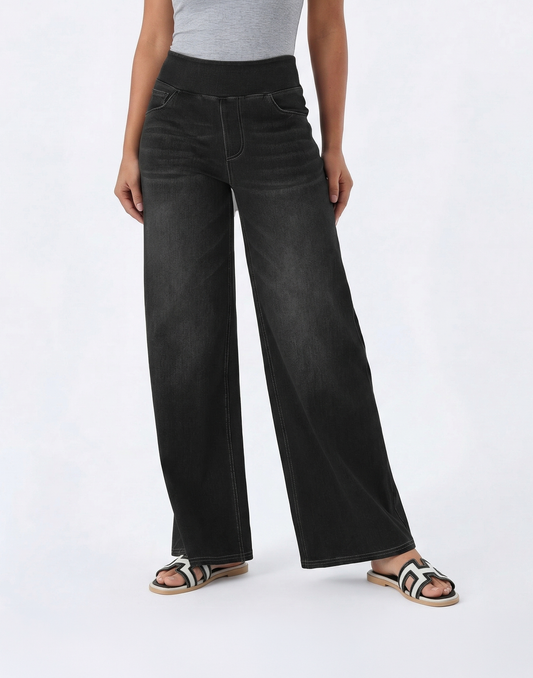 Cooling, Buttery Soft & Stretchy With Tummy Control Wide-Leg Corecontrol Jeans