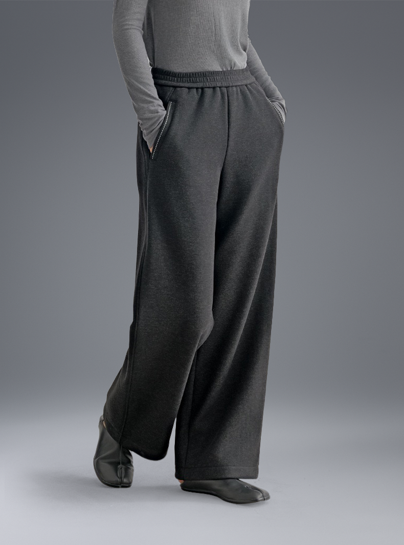Buttery Soft Wool Evolve Pants With Elastic Waistband & Pockets - For Cold Climates