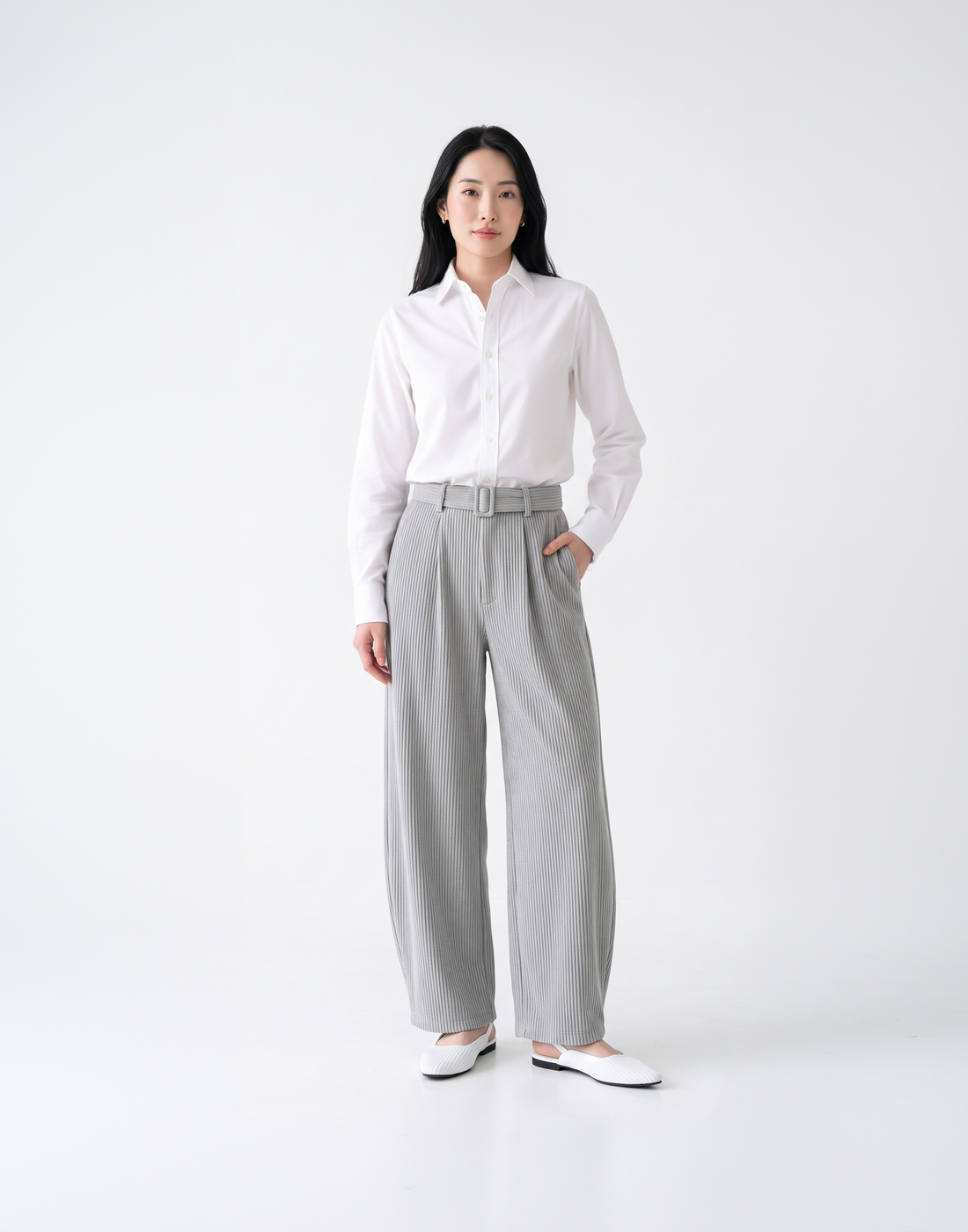Wrinkle-Free, Cooling & Breathable Free Size Pleated Nola Pants