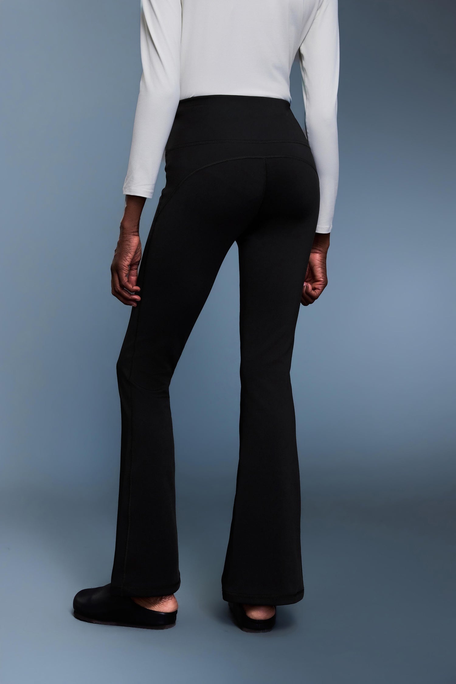 High-Waisted Camel-Toe Proof Thermal Flare Pants