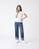 Wrinkle-Free, Cooling & Breathable Free Size Soho Pleated Denim Pants