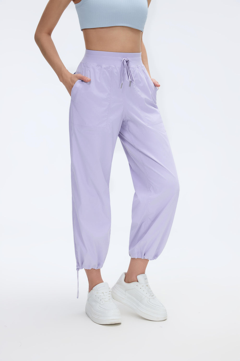 2-In-1 Wrinkle-Free, Cooling & Stretchable Tummy Control Swap Pants With 4 Pockets - For Petities