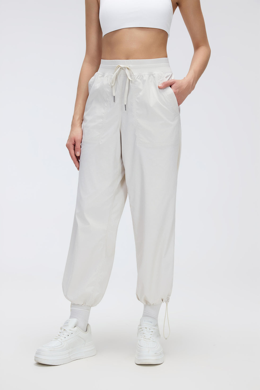 2-In-1 Wrinkle-Free, Cooling & Stretchable Tummy Control Swap Pants With 4 Pockets - For Petities
