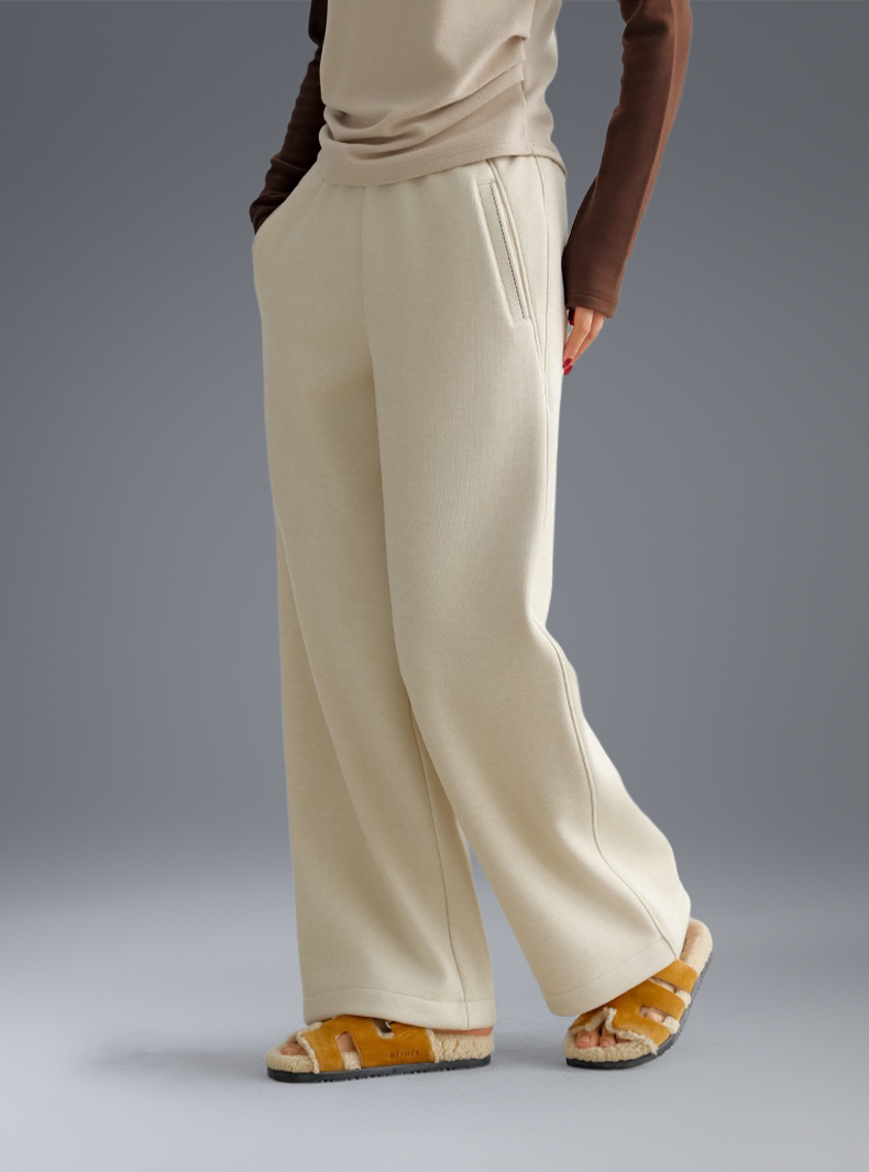 Buttery Soft Wool Evolve Pants With Elastic Waistband & Pockets - For Cold Climates