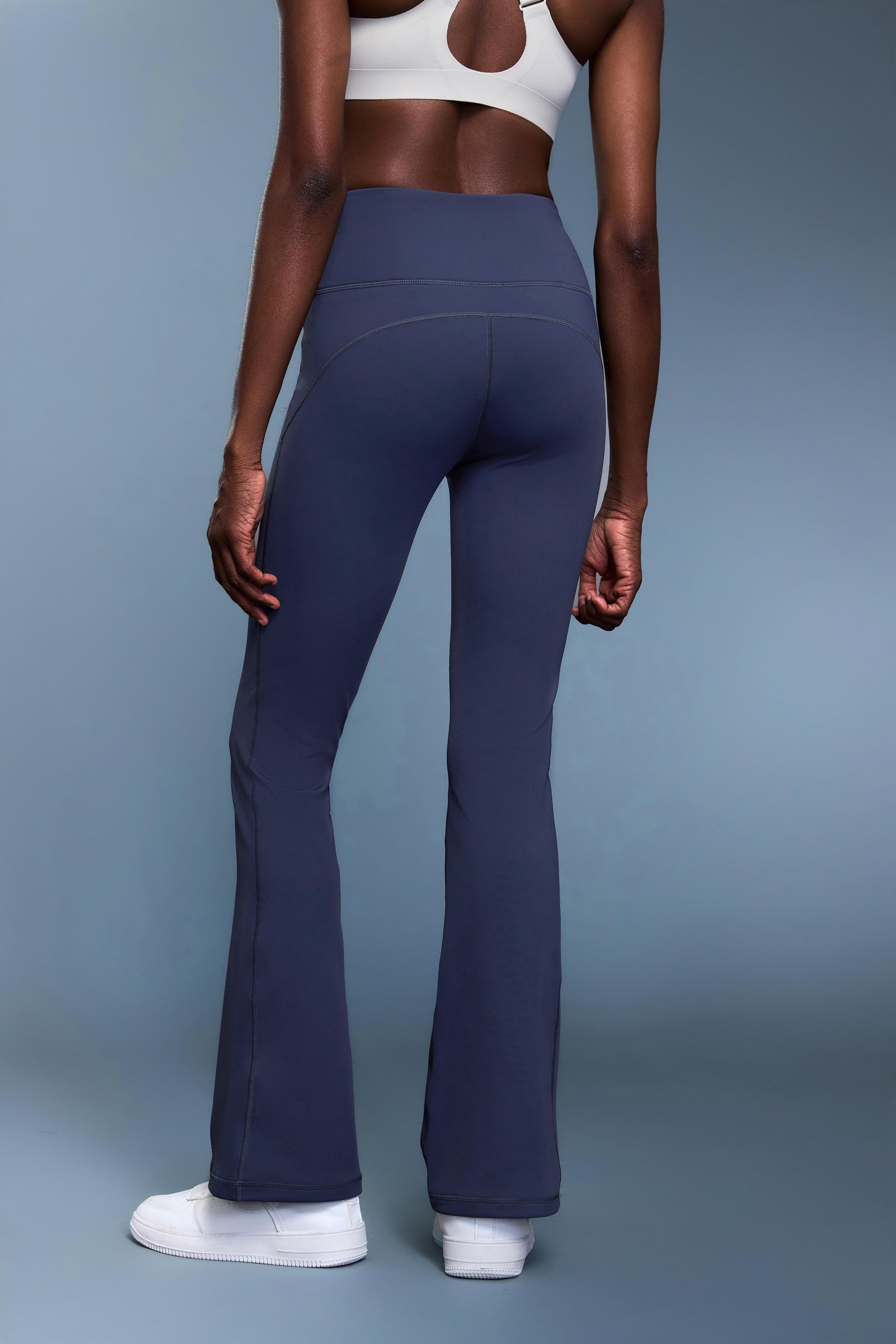 High-Waisted Camel-Toe Proof Thermal Flare Pants