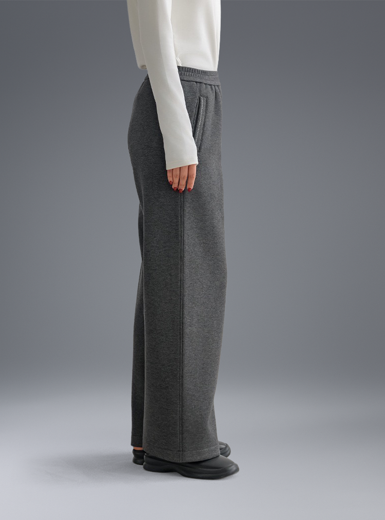 Buttery Soft Wool Evolve Pants With Elastic Waistband & Pockets - For Cold Climates