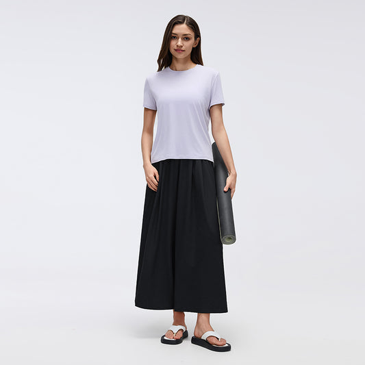 Wrinkle-Free, Cooling Midnight Pants With Stretchy Waistband & Pockets