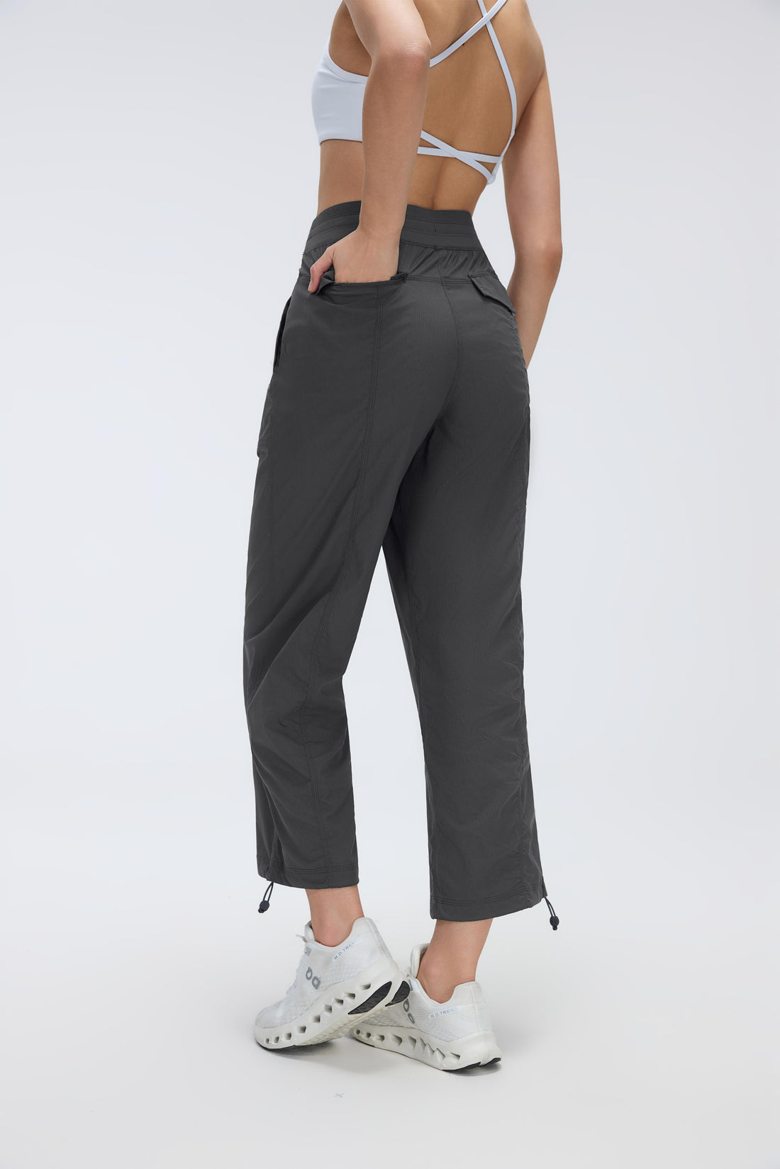 2-In-1 Wrinkle-Free, Cooling & Stretchable Tummy Control Swap Pants With 4 Pockets - For Petities