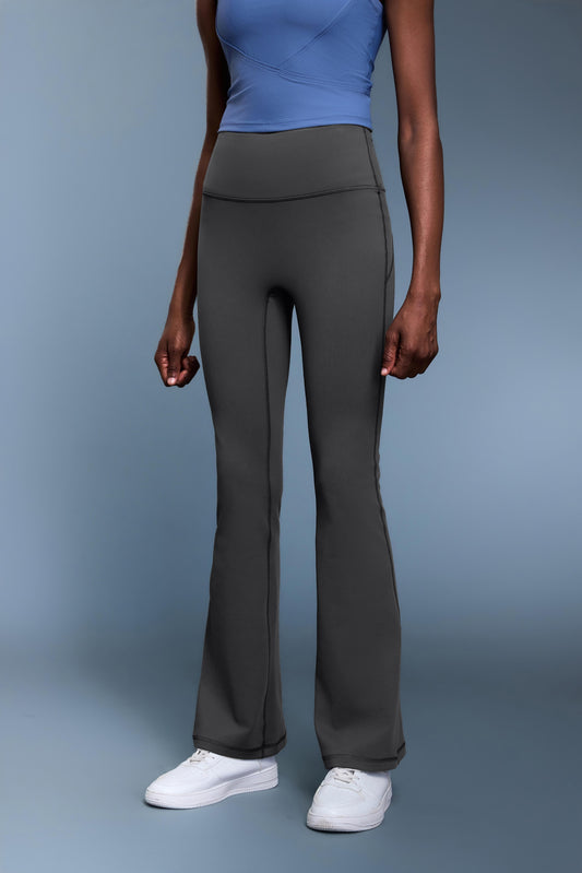 High-Waisted Camel-Toe Proof Thermal Flare Pants