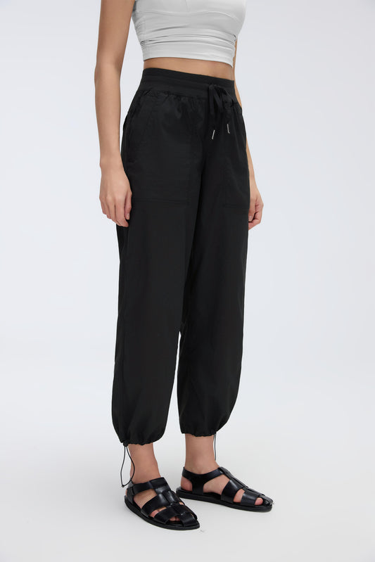 2-In-1 Wrinkle-Free, Cooling & Stretchable Tummy Control Swap Pants With 4 Pockets - For Petities