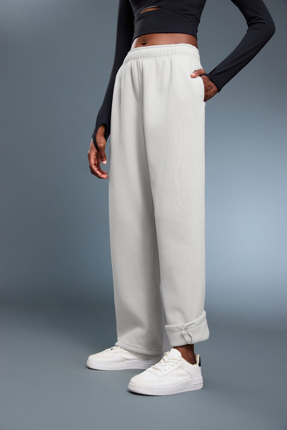 2-In-1 Heatflow Wrinkle-Free Thermal Pants With Adjustable Waistband & Pockets - For Cold Climate