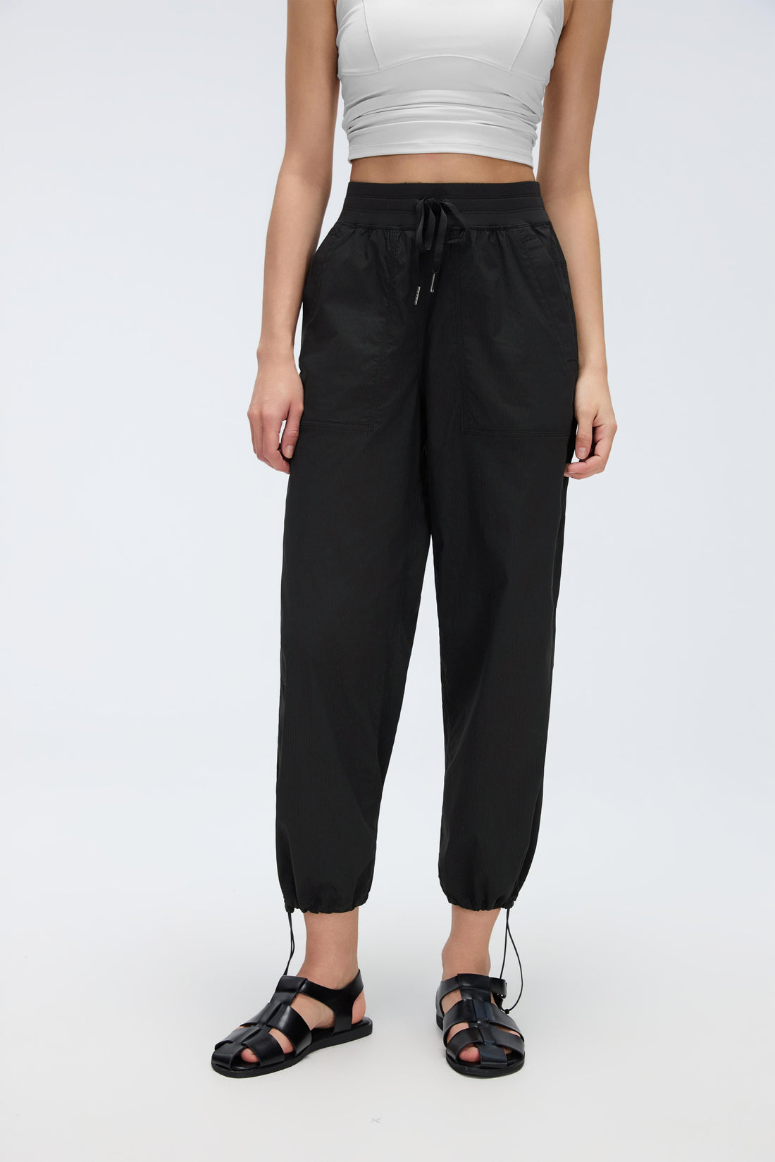 2-In-1 Wrinkle-Free, Cooling & Stretchable Tummy Control Swap Pants With 4 Pockets - For Petities