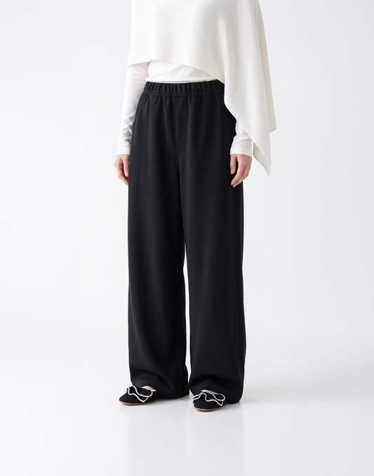 Buttery Soft, Warm With Elastic Waistband Highland Wool Pants With Pockets
