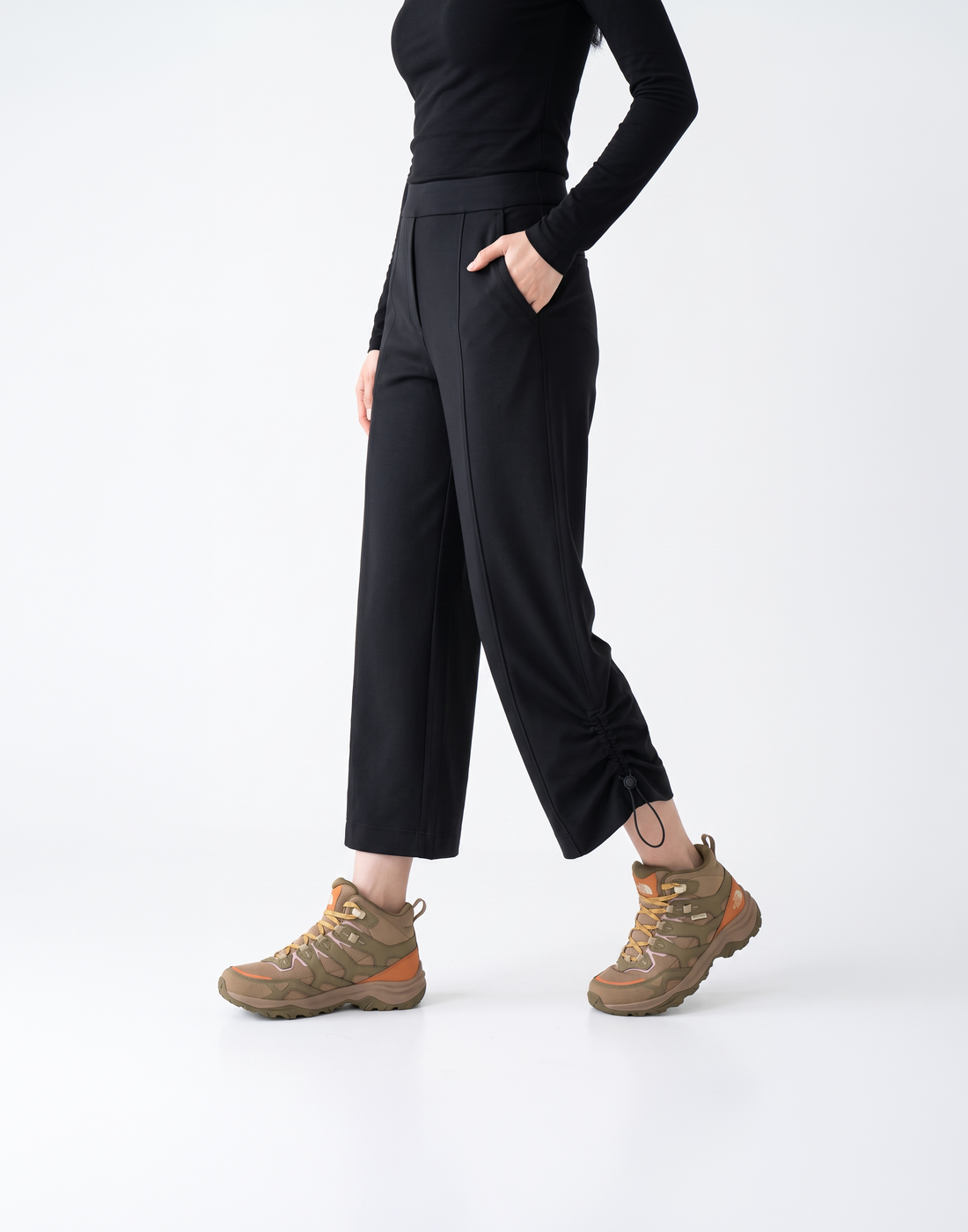 Wrinkle-Free, Butery Soft & Stretchy With Stretchy Waistband Arc Pants & Adjustable Hems