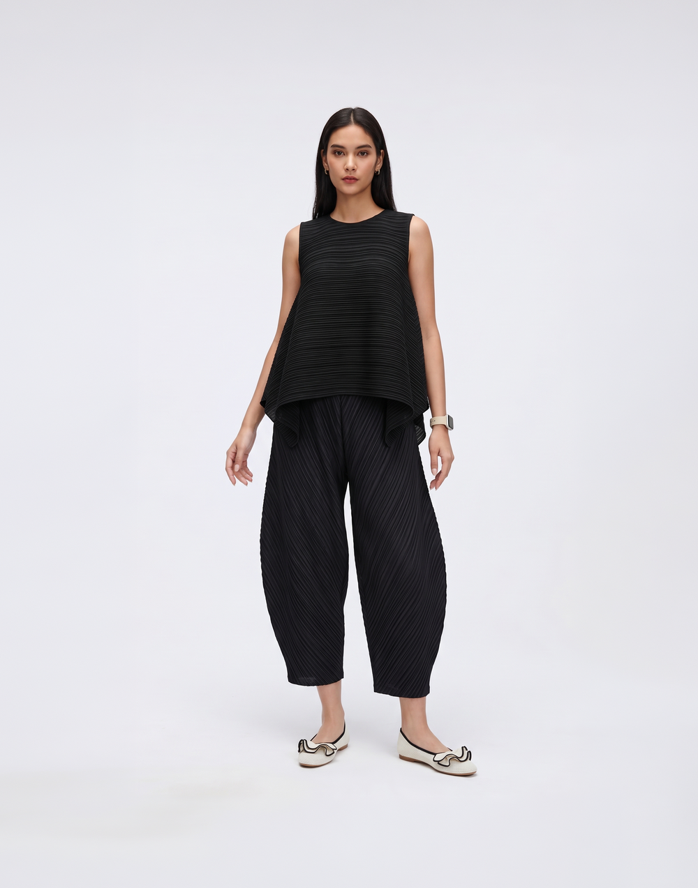 Wrinkle-Free, Cooling & Breathable Billow Pants With Elastic Waistband