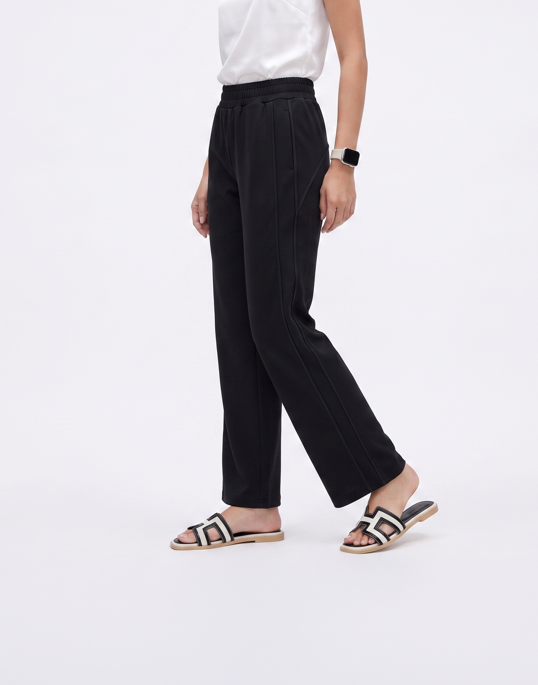 Cooling, Breathable & Tummy Tucking Jetset Lounge Pants With Elastic Waistband