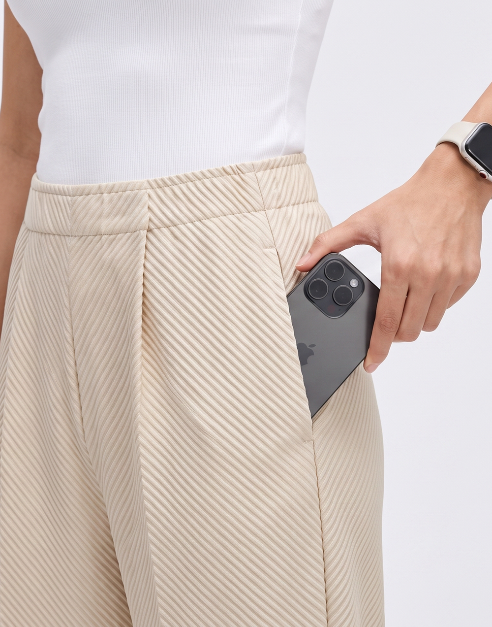 Wrinkle-Free, Cooling & Breathable Free Size Empower Pants With Pockets