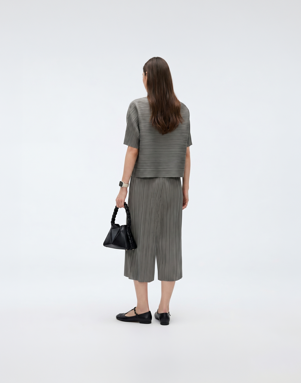 Wrinkle-Free, Cooling, Breathable Pleated Lite Pants With Stretchy Waistband & Pockets - For Petites