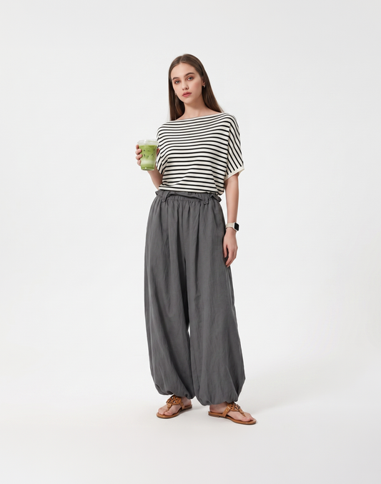 Cooling & Stretchy Air Balloon Pants With Elastic Waistband & Pockets