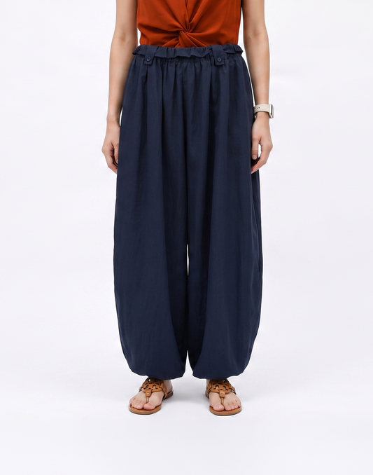 Cooling & Stretchy Air Balloon Pants With Elastic Waistband & Pockets