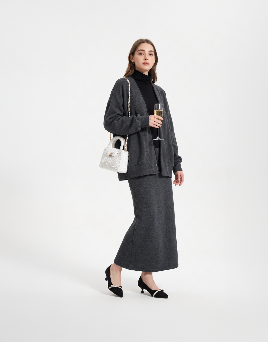 Buy The Jacket, Get The Skirt Free - Buttery Soft, Warm & Stretchy Savoir Travel Set