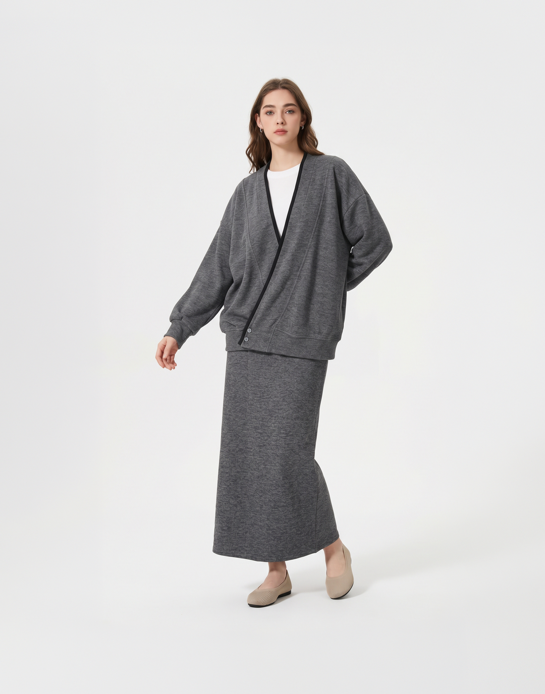 Buy The Jacket, Get The Skirt Free - Buttery Soft, Warm & Stretchy Savoir Travel Set