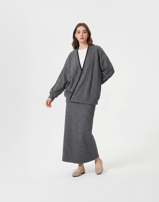 Buy The Jacket, Get The Skirt Free - Buttery Soft, Warm & Stretchy Savoir Travel Set