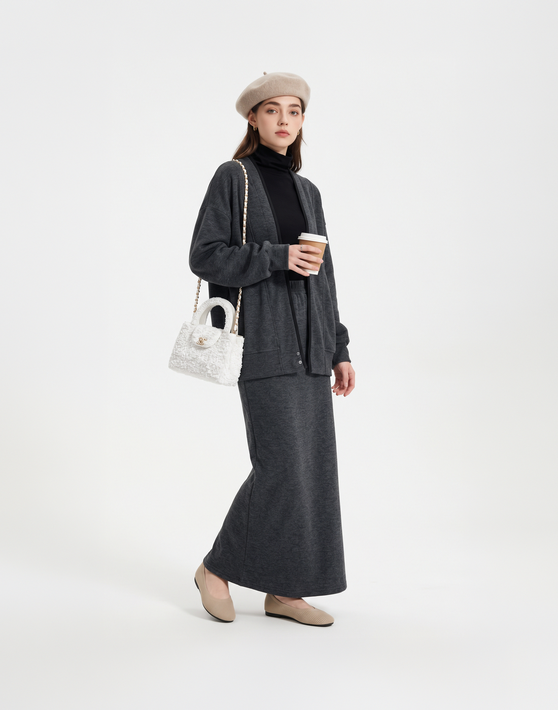 Buy The Jacket, Get The Skirt Free - Buttery Soft, Warm & Stretchy Savoir Travel Set