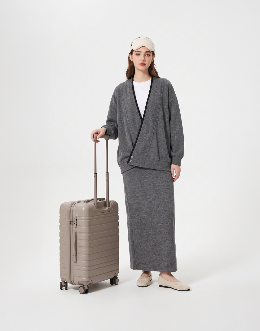 Buy The Jacket, Get The Skirt Free - Buttery Soft, Warm & Stretchy Savoir Travel Set