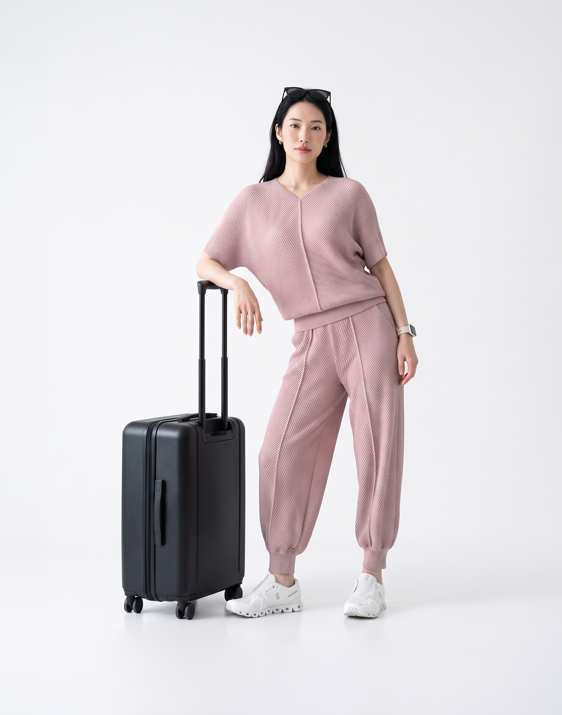 Wrinkle-Free, Cooling & Breathable Free Size Takeoff Pleated Set