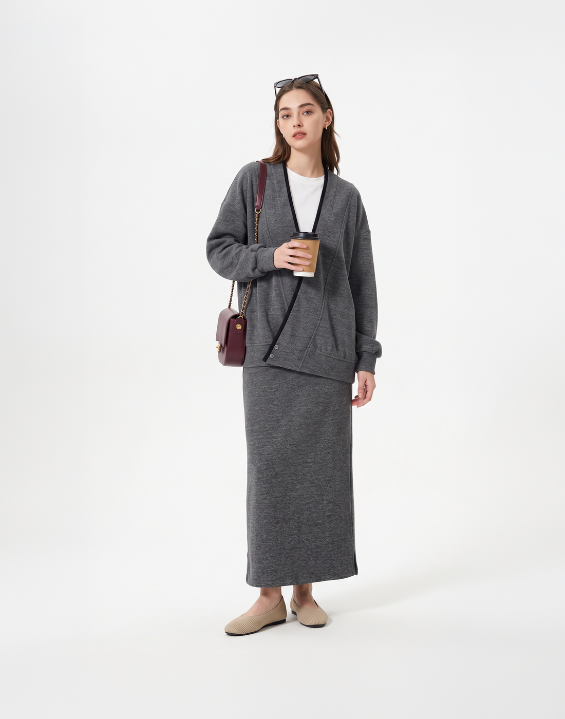 Buy The Jacket, Get The Skirt Free - Buttery Soft, Warm & Stretchy Savoir Travel Set