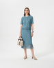 Wrinkle-Free, Cooling & Breathable Free Size Cascade Pleated Set