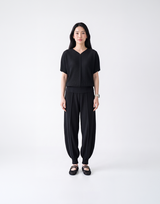 Wrinkle-Free, Cooling & Breathable Free Size Takeoff Pleated Set