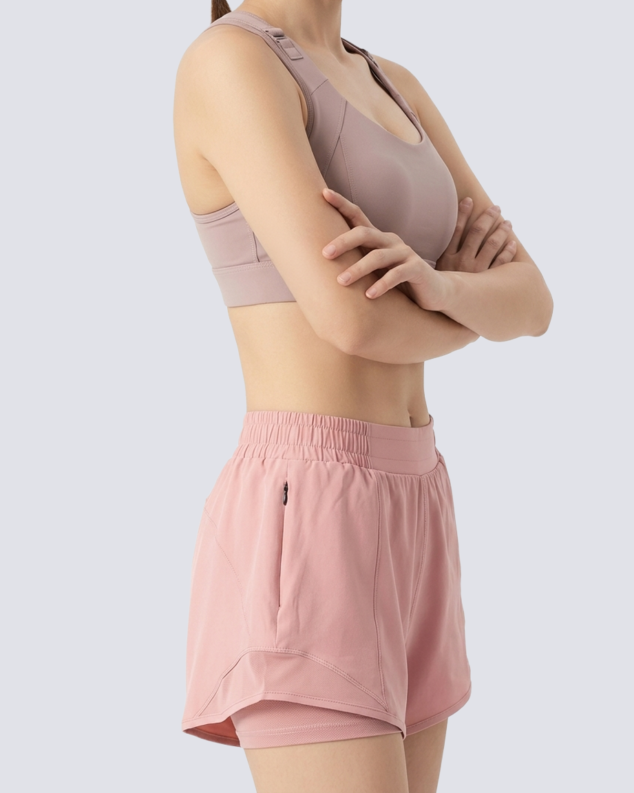 Buy 1, Get 1 Free - Cooling, Sweat-Wicking & Odor-Free Performance Workout Shorts With Inner Tights & Pockets