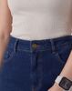 Cooling, Buttery Soft With Tummy Control Freedom Denim Shorts With Pockets