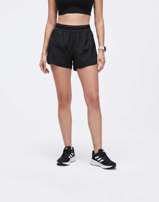 Buy 1, Get 1 Free - Cooling, Breathable With Tummy Tucking Waistband Power Shorts With Inner Lining