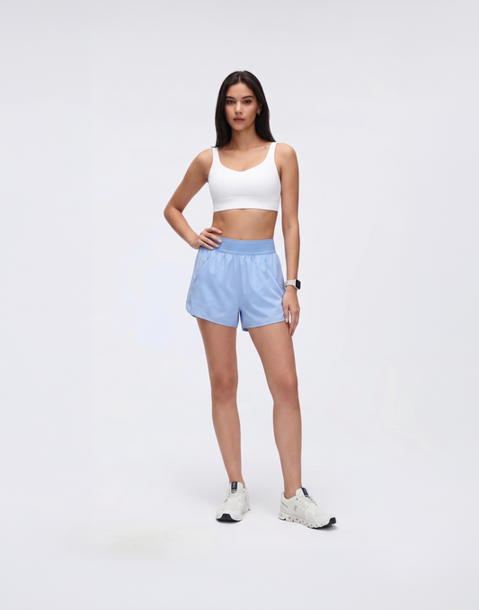 Buy 1, Get 1 Free - Cooling, Breathable With Tummy Tucking Waistband Power Shorts With Inner Lining