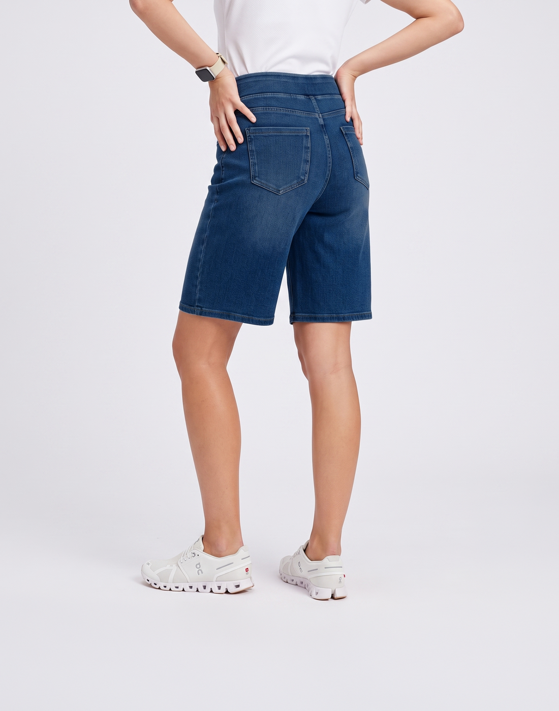 Cooling, Breathable & Buttery Soft With Tummy Control Advantage Denim Bermudas
