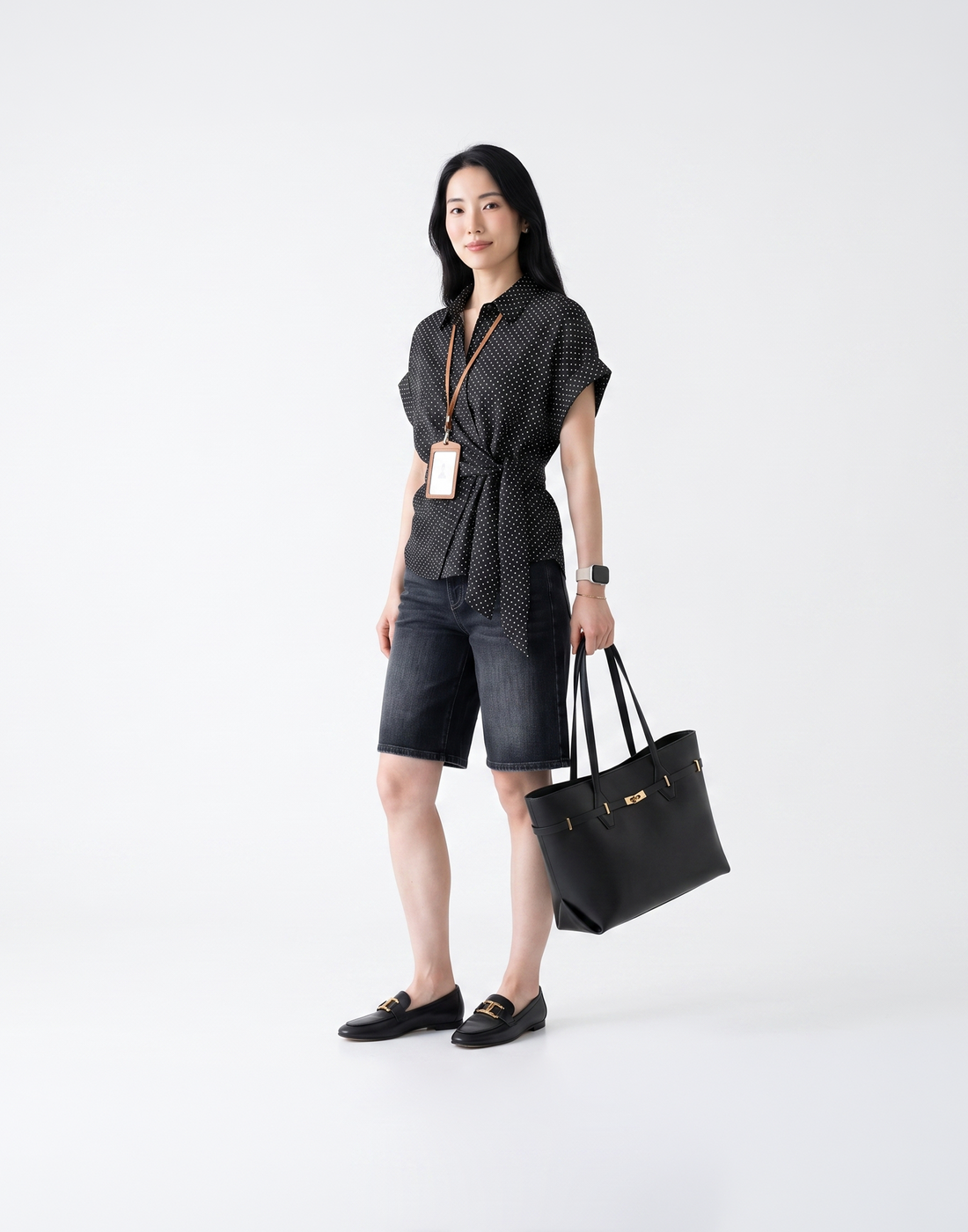 Cooling, Breathable & Buttery Soft With Tummy Control Advantage Denim Bermudas