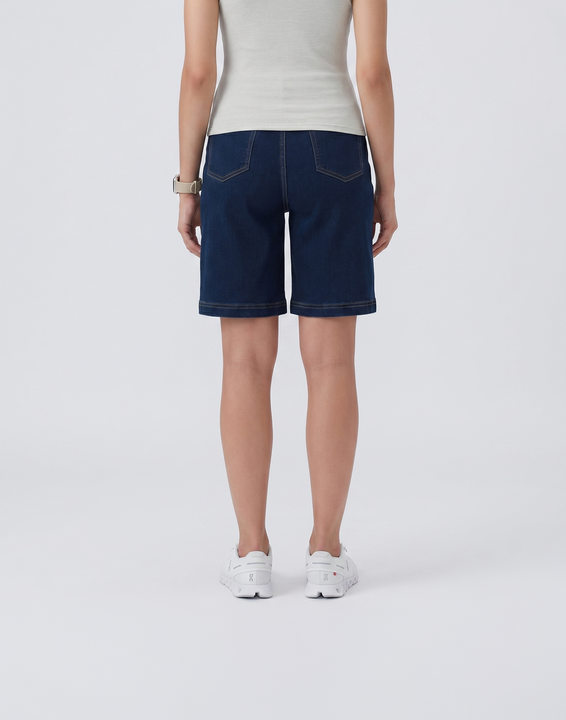Cooling, Buttery Soft With Tummy Control Freedom Denim Shorts With Pockets