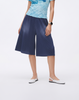 Cooling, Breathable & Free Size Wave Pleated Denim Shorts With Pockets