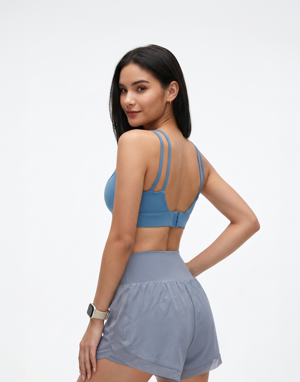 Buy 1, Get 1 Free - Buttery Soft High-Waisted Pace Shorts With Inner Tights & Pocket For Mobile
