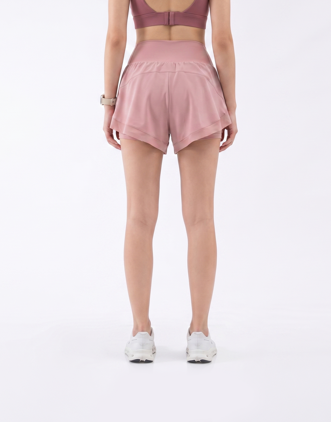 Buy 1, Get 1 Free - Buttery Soft High-Waisted Pace Shorts With Inner Tights & Pocket For Mobile