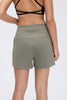Buy 1, Get 1 Free - Wrinkle-Free & Buttery Soft Rise Bermudas With Stretchy Waistband & Pockets