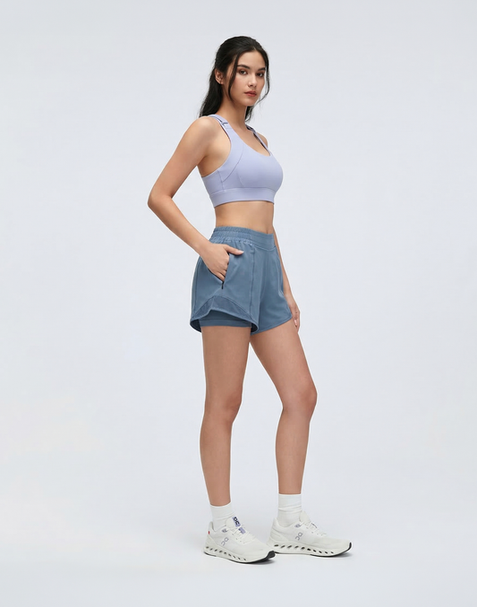 Buy 1, Get 1 Free - Cooling, Sweat-Wicking & Odor-Free Performance Workout Shorts With Inner Tights & Pockets