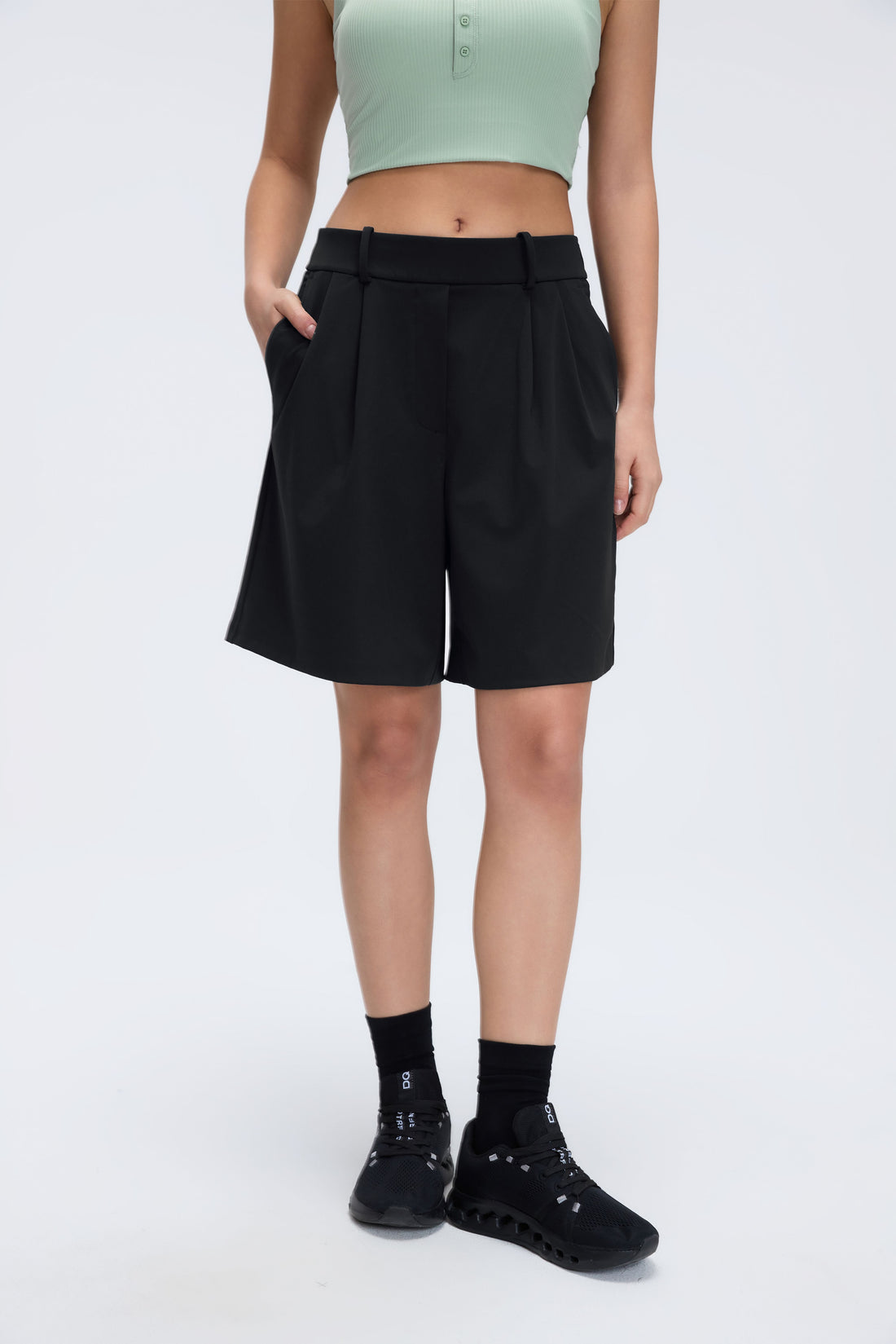 Buy 1, Get 1 Free - Cooling & Buttery Soft Stretchy Daylight Bermudas With Stretchy Waistband
