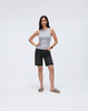 Cooling, Buttery Soft, Stretchy With Tummy Control Comfort Denim Shorts With Pockets
