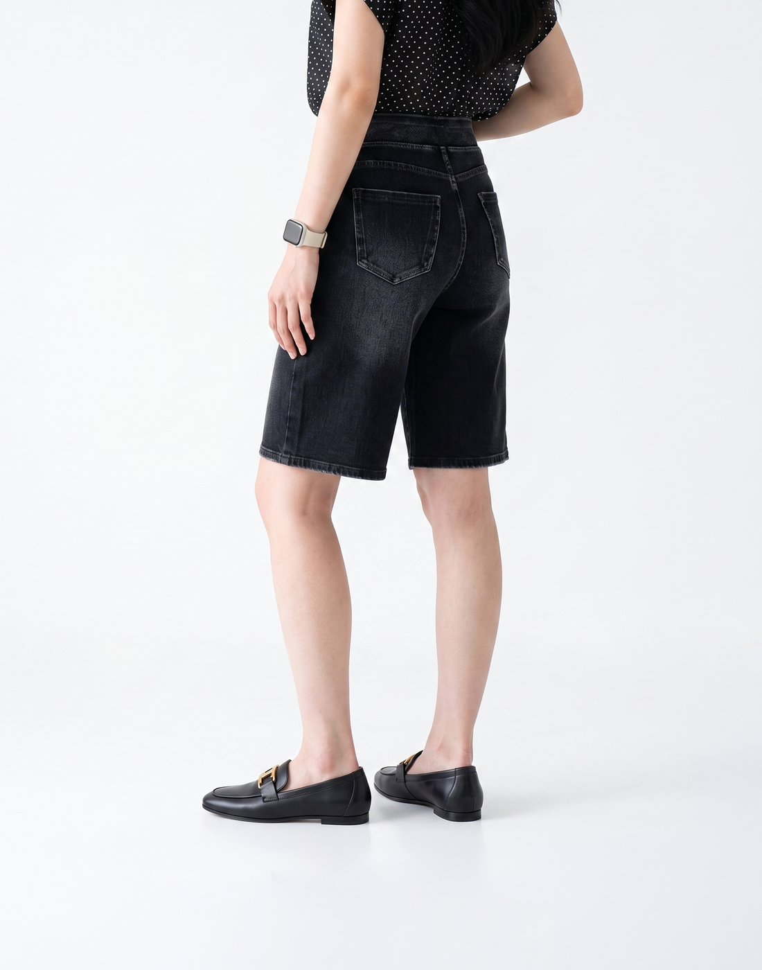 Cooling, Breathable & Buttery Soft With Tummy Control Advantage Denim Bermudas